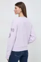 Bombažen pulover Guess vijolična
