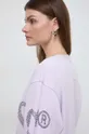 fioletowy Guess bluza bawełniana