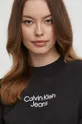 crna Pamučna dukserica Calvin Klein Jeans