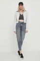 Mikina Calvin Klein Jeans sivá