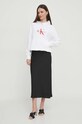 Calvin Klein Jeans felpa in cotone J20J223077 bianco SS24
