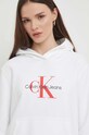 Calvin Klein Jeans felpa in cotone bianco J20J223077