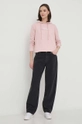 Calvin Klein Jeans felpa in cotone rosa