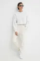 Calvin Klein Jeans pamut melegítőfelső fehér