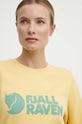 Fjallraven bluza bawełniana żółty F84143.133