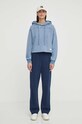 Bavlnená mikina G-Star D24402.D583 modrá SS24