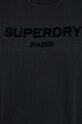 Superdry hanorac de bumbac W2012070A.02A negru