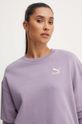 Puma bluza bawełniana BETTER CLASSIC fioletowy 624231