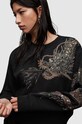 AllSaints hanorac de bumbac Dragon WM214Z negru SS24