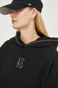 Μπλούζα AllSaints SCORPION WG518Z μαύρο
