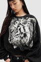 Bavlnená mikina AllSaints TIGRESS CYGNI WG521Z čierna SS24