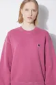pink Carhartt WIP cotton sweatshirt Nelson Women’s