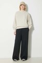 Carhartt WIP felpa in cotone Duster Script Sweat I033054.1YCGD beige SS24