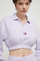 Tommy Jeans bluza fioletowy DW0DW17785