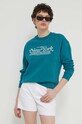 Tommy Jeans bluza bawełniana DW0DW17786 turkusowy SS24