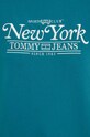 Tommy Jeans bluza bawełniana DW0DW17786 turkusowy