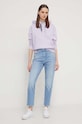 Tommy Jeans bluza DW0DW17794 fioletowy AW24