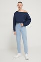 Tommy Jeans bluză DW0DW17956 bleumarin AW24
