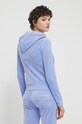 Odzież Juicy Couture bluza welurowa JCAP176.609 niebieski