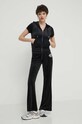 Juicy Couture bluza welurowa JCBAS223810.101 czarny SS24