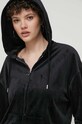 Juicy Couture bluză din velur negru JCWAS24342.101