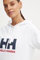 Bavlněná mikina Helly Hansen HH LOGO 2.0 bílá 34460
