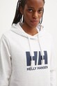 Бавовняна кофта Helly Hansen HH LOGO 2.0 сірий 34460