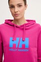 Хлопковая кофта Helly Hansen HH LOGO 2.0 розовый 34460