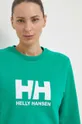 zielony Helly Hansen bluza bawełniana