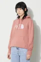 rosa The North Face felpa in cotone W Drew Peak Pullover Hoodie