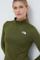 zelena Športna majica z dolgimi rokavi The North Face Flex