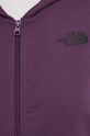 Bavlnená mikina The North Face NF0A87E3V6V1 fialová