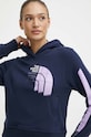 Bavlnená mikina The North Face tmavomodrá NF0A87EX8K21