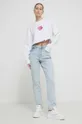Mikina Karl Lagerfeld Jeans biela