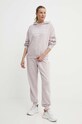 Bavlněná mikina Reebok Classic Archive Essentials 100075646 růžová SS24