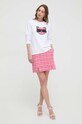 Karl Lagerfeld bluza 241W1804 alb SS24