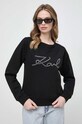 Karl Lagerfeld bluza czarny 241W1805