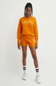 Βαμβακερή μπλούζα Casall πορτοκαλί