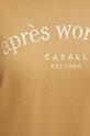 Βαμβακερή μπλούζα Casall 24102 καφέ