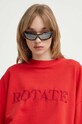 Rotate bluza bawełniana czerwony 1127551292