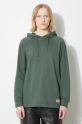 Fjallraven felpa in cotone Vardag Hoodie W turchese F86987.679