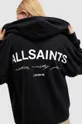 Bombažen pulover AllSaints HELIS CHLO HOODY črna