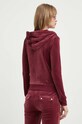 Odzież Juicy Couture bluza welurowa JCAP176.485 bordowy