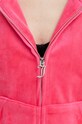 Juicy Couture bluza welurowa JCAP176EU.166 różowy