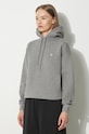 Maison Kitsuné cotton sweatshirt Bold Fox Head Patch Comfort Hoodie gray MW00704KM0307