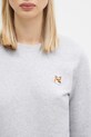 Хлопковая кофта Maison Kitsuné Fox Head Patch Regular Sweatshirt серый LW00302KM0001