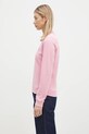 Хлопковая кофта Maison Kitsuné Fox Head Patch Regular Sweatshirt LW00302KM0001 розовый AW24
