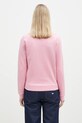 Одежда Хлопковая кофта Maison Kitsuné Fox Head Patch Regular Sweatshirt LW00302KM0001 розовый