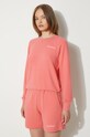 Sporty & Rich bluza Serif Logo Soft Crewneck różowy WS047S402SC