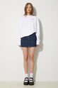 Sporty & Rich cotton sweatshirt Drink More Water Crewneck WS067S405DW white SS24